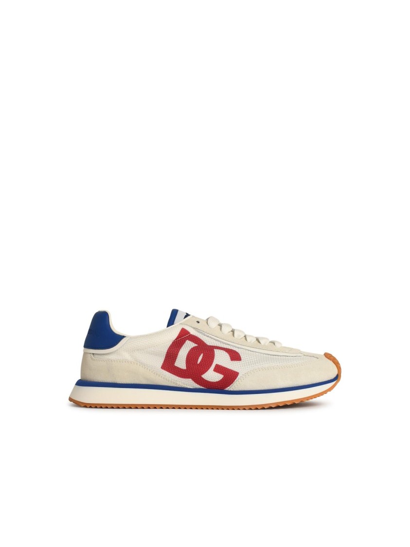 Dolce & Gabbana Cushion Low-top Sneakers Featuring Contrasting Elements In White