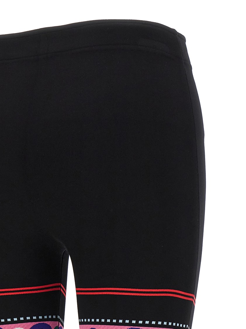 Pucci Jacquard Patterned Leggings In Black