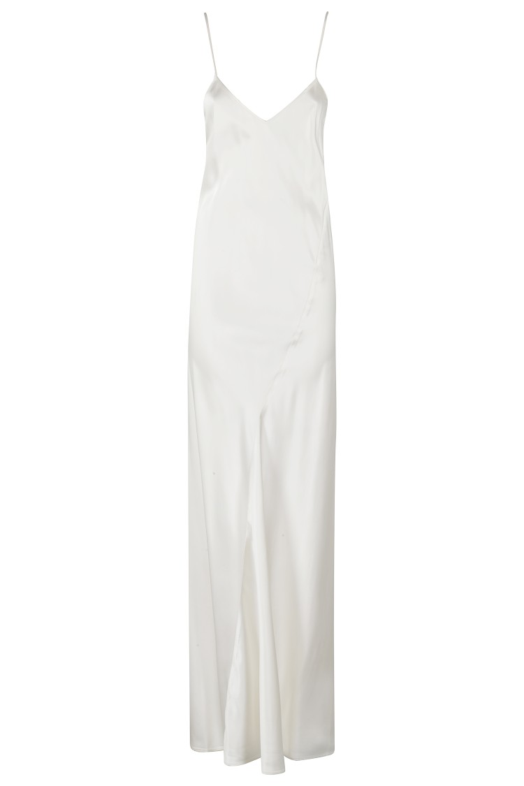 オールインワン・サロペット Herskind V-Neck Satin Maxi Dress With Flared Hem Herskind V-Neck Satin Maxi Dress With Flared Hem | THE LIST