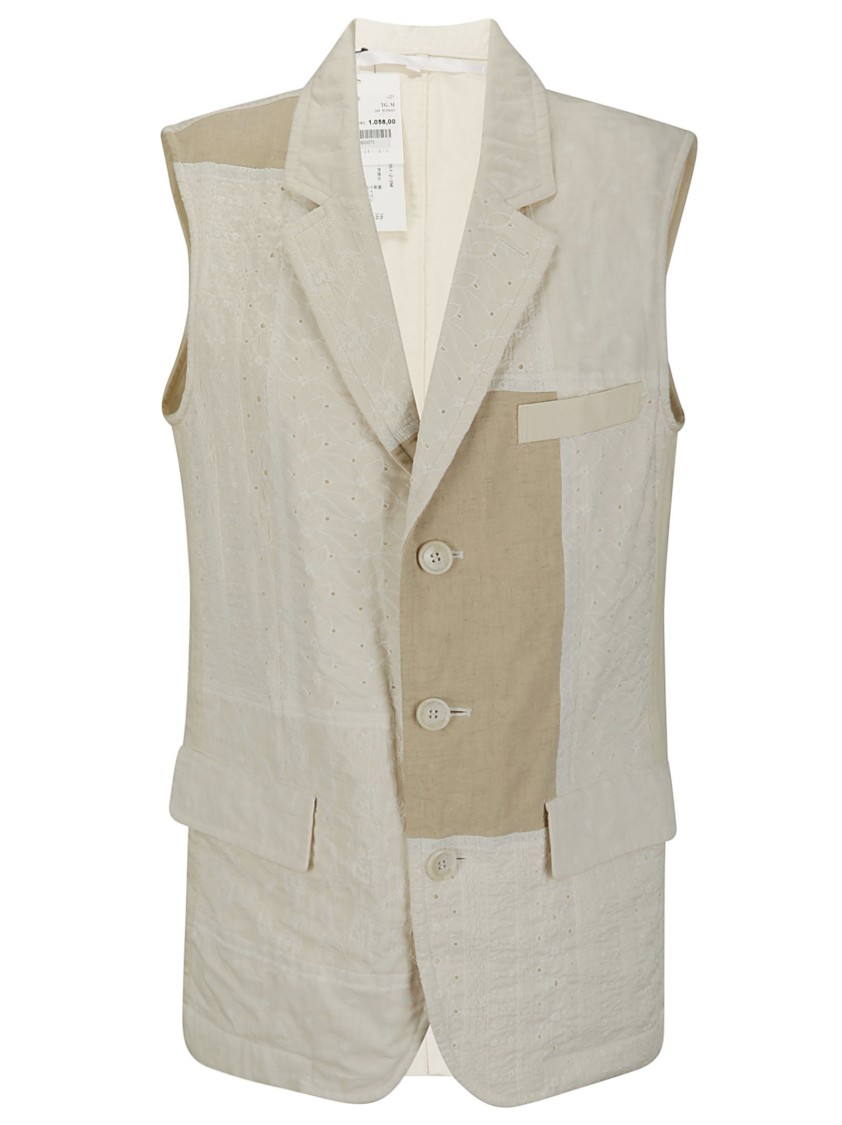 TAO TAO SANGALLO LACE EMBROIDERED VEST