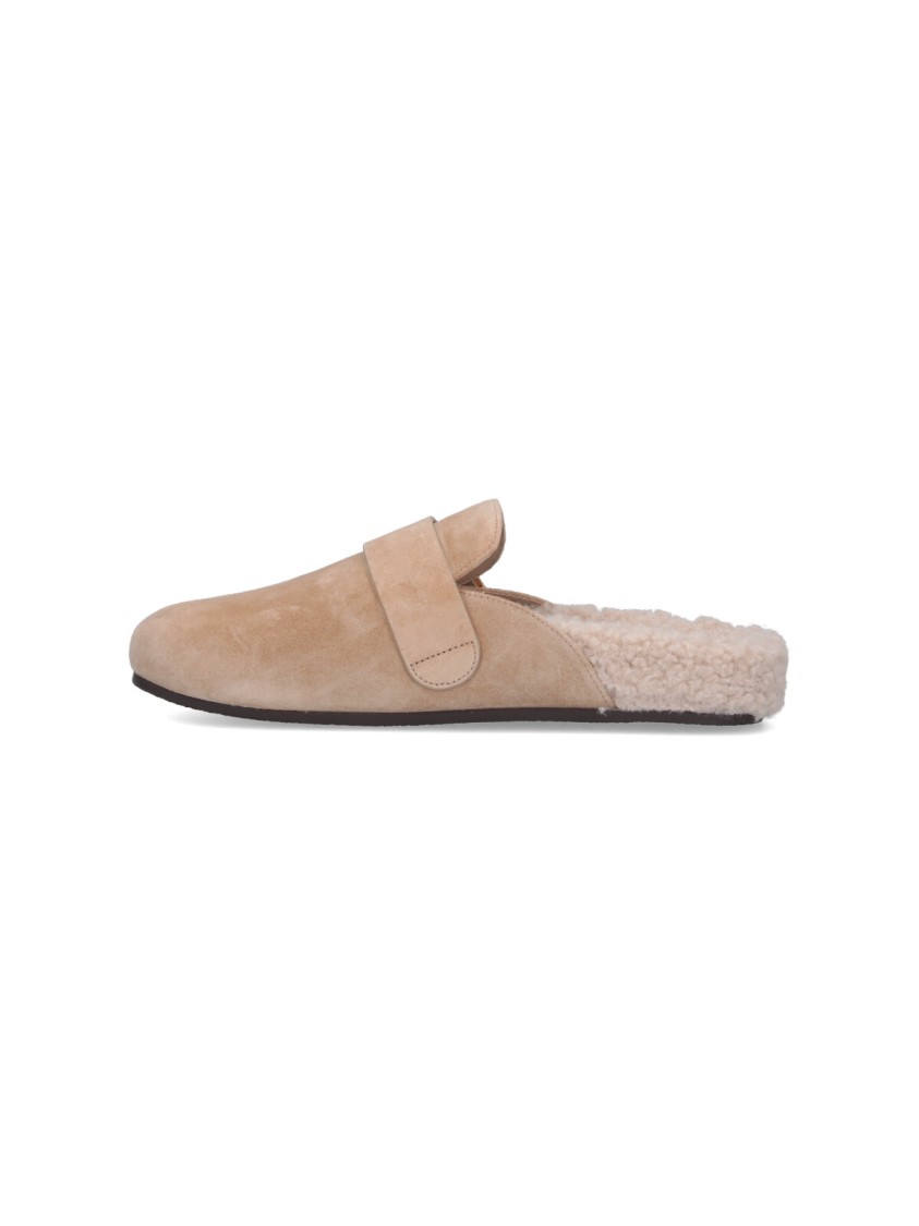 Tory Burch Mules Mellow In Shearling Color Taupe In Neutrals