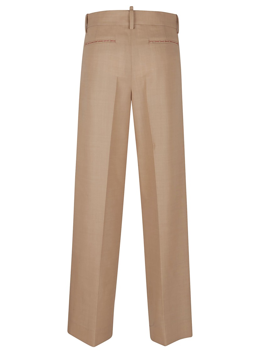 VICTORIA BECKHAM VICTORIA BECKHAM LOW RISE SEAM-DETAIL TROUSER