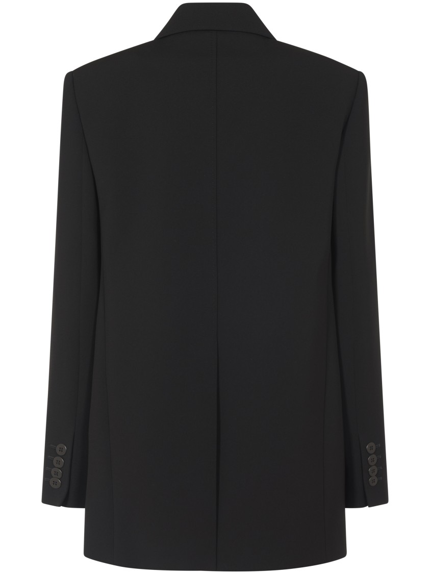 Max Mara Tailored Black Jacket With Structured Silhouette In Black