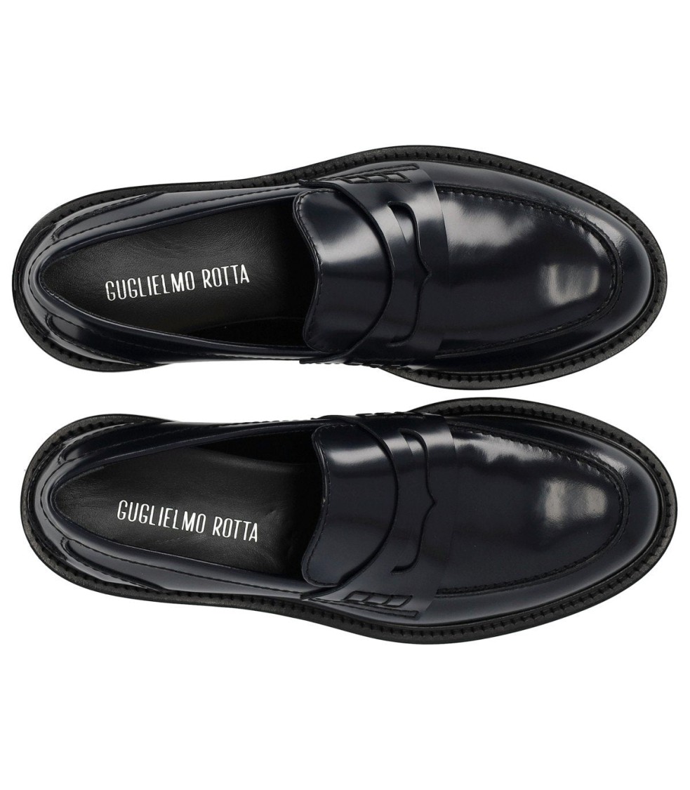 Guglielmo Rotta Page Blue Loafer In Blue