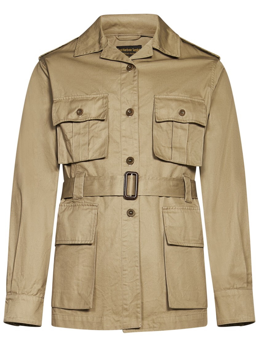 Shop East Harbour Surplus Belted Beige Jacket