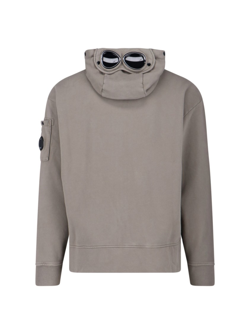 C.p. Company C.p.company Rock Grey Zip-up Sweatshirt In Gray