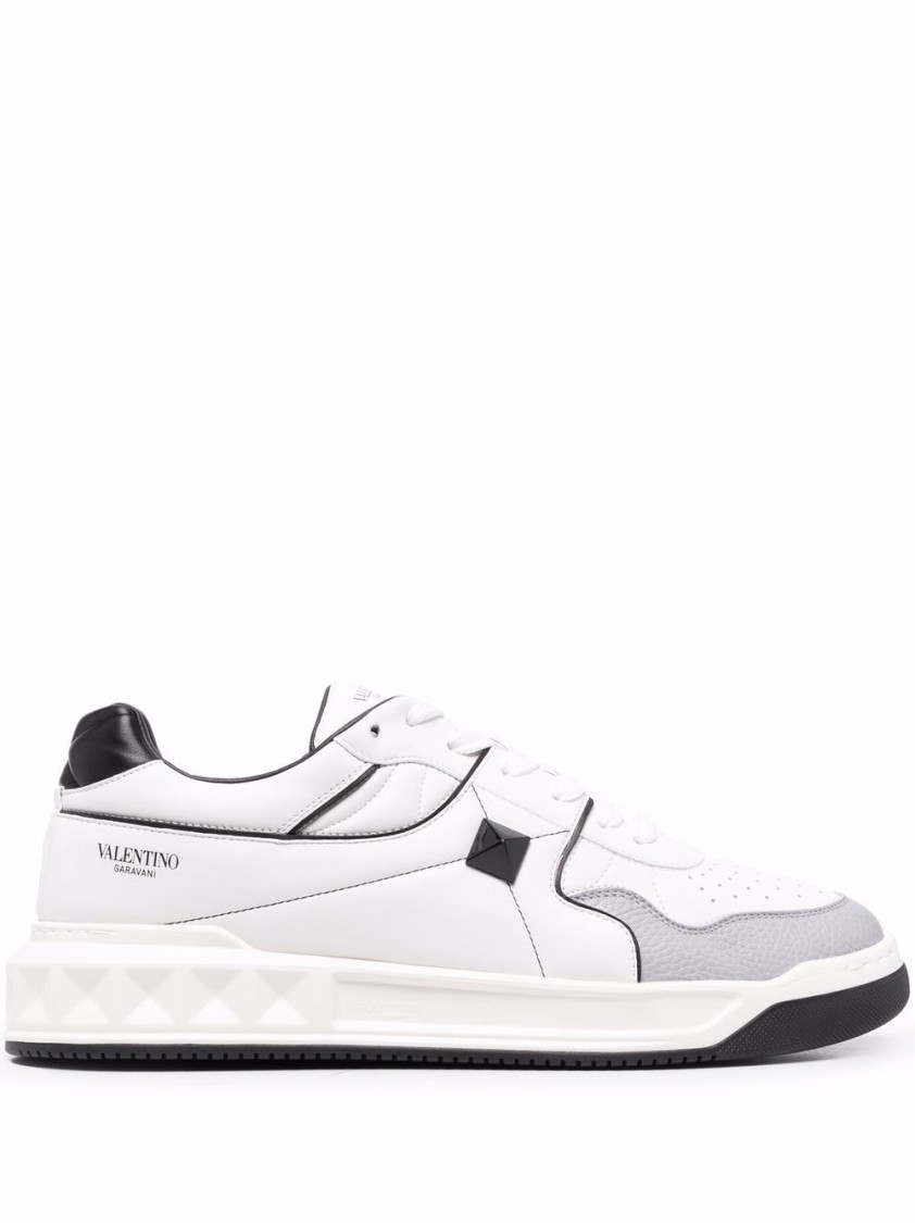 Valentino Garavani One Stud Sneaker With Unique Accents