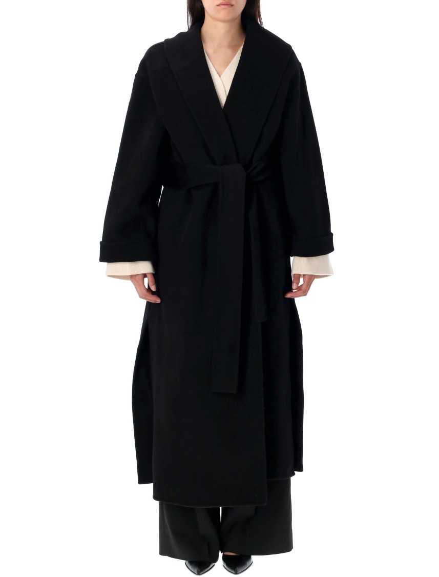 By Malene Birger Trullem Belted Coat In Black