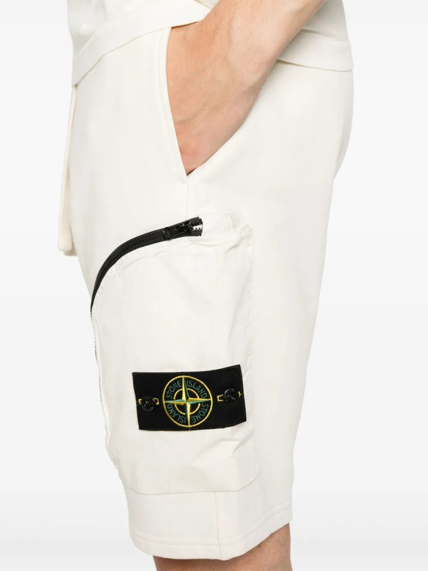 STONE ISLAND STONE ISLAND COMPASS-BADGE TRACK SHORTS