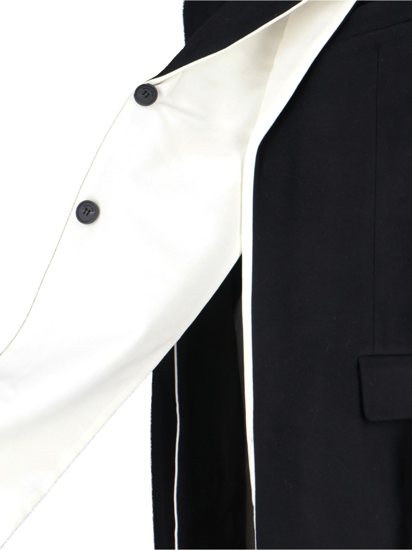 Eudon Choi Single-breasted Midi Coat In Black