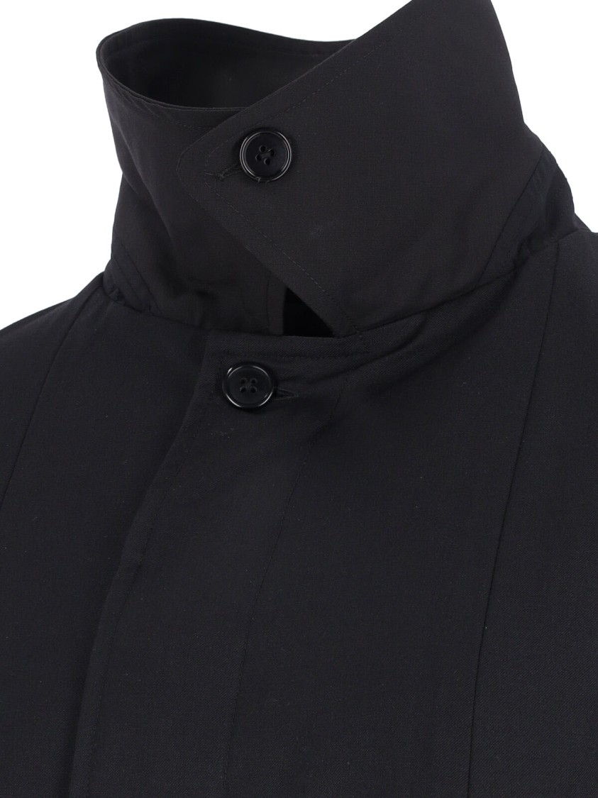 Hodakova Upside Down Pattern Stretch Wool Blend Jacket In Black