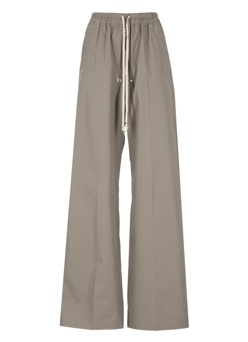Rick Owens Green Cotton Pants In Green
