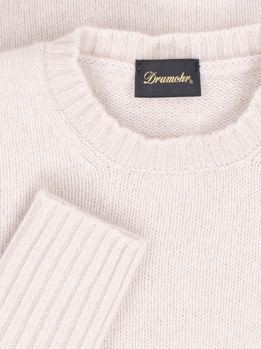 Drumohr Ribbed Crewneck Sweater With Soft Texture