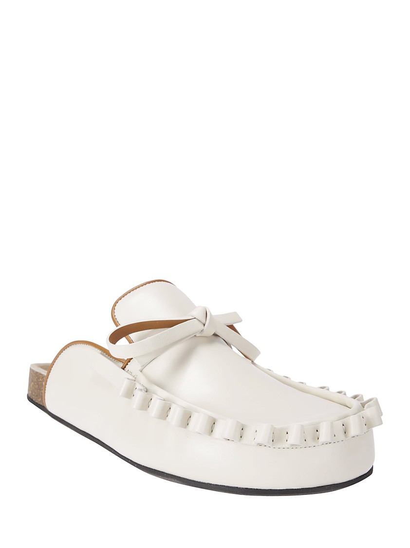 Shop Jw Anderson J. W. Anderson Ruffle Loafer W Slipper In Neutrals