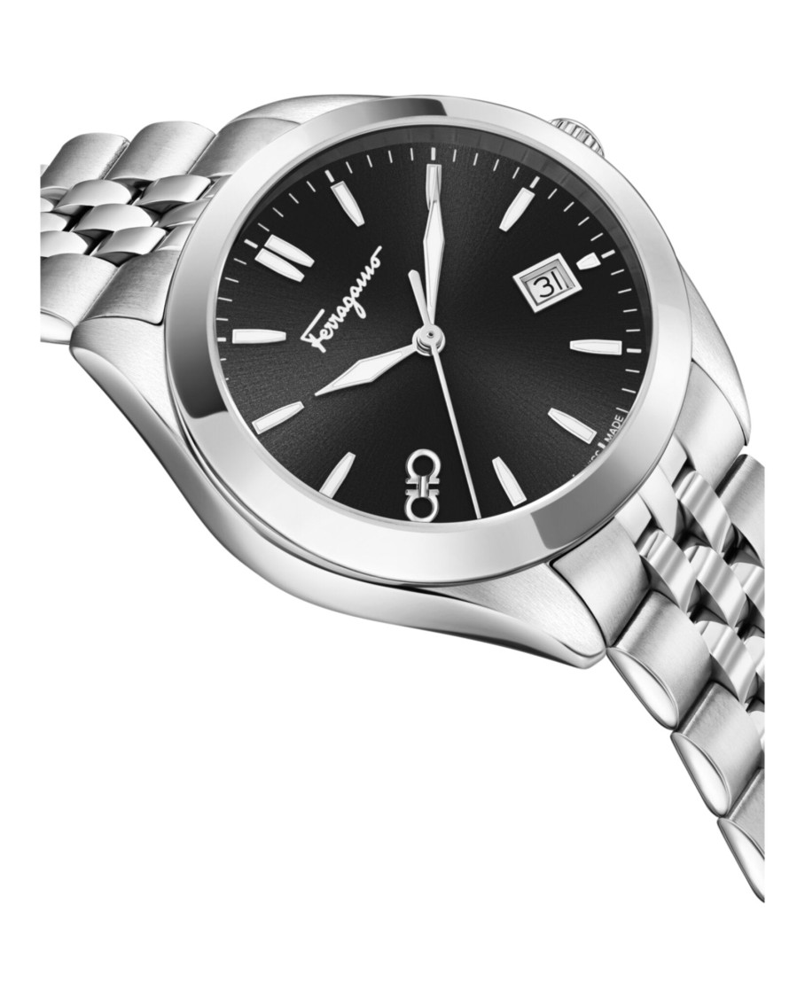 Ferragamo Classic Bracelet Watch In Metallic