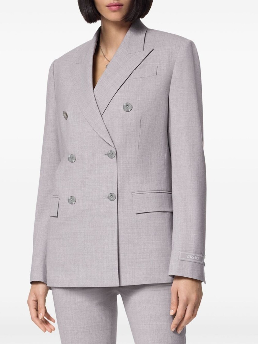 Versace Double-breasted Tailored Jacket