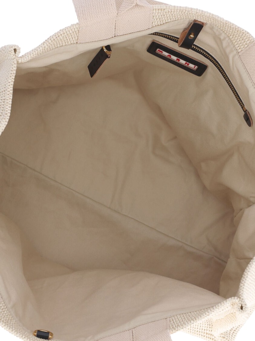 Marni Large "east/west" Tote Bag - Cream