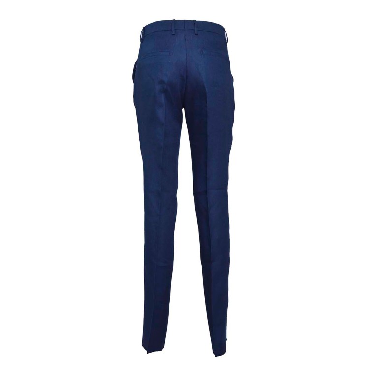 パンツ Tagliatore Psdla Pants In Blue Linen Tagliatore Psdla Pants In Blue Linen Straight | THE LIST