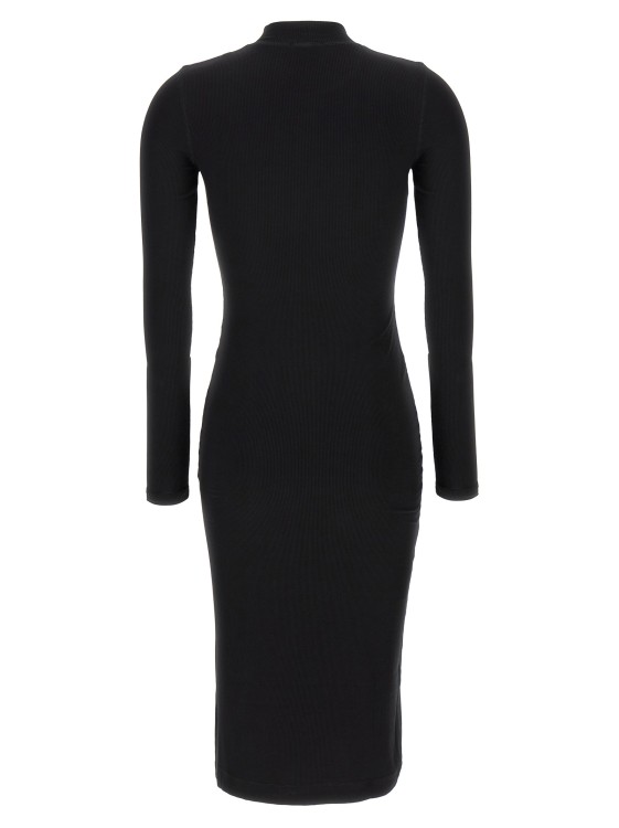 Diesel D-Mokky-Ls-Microdiv' Dress Midi in Black | THE LIST
