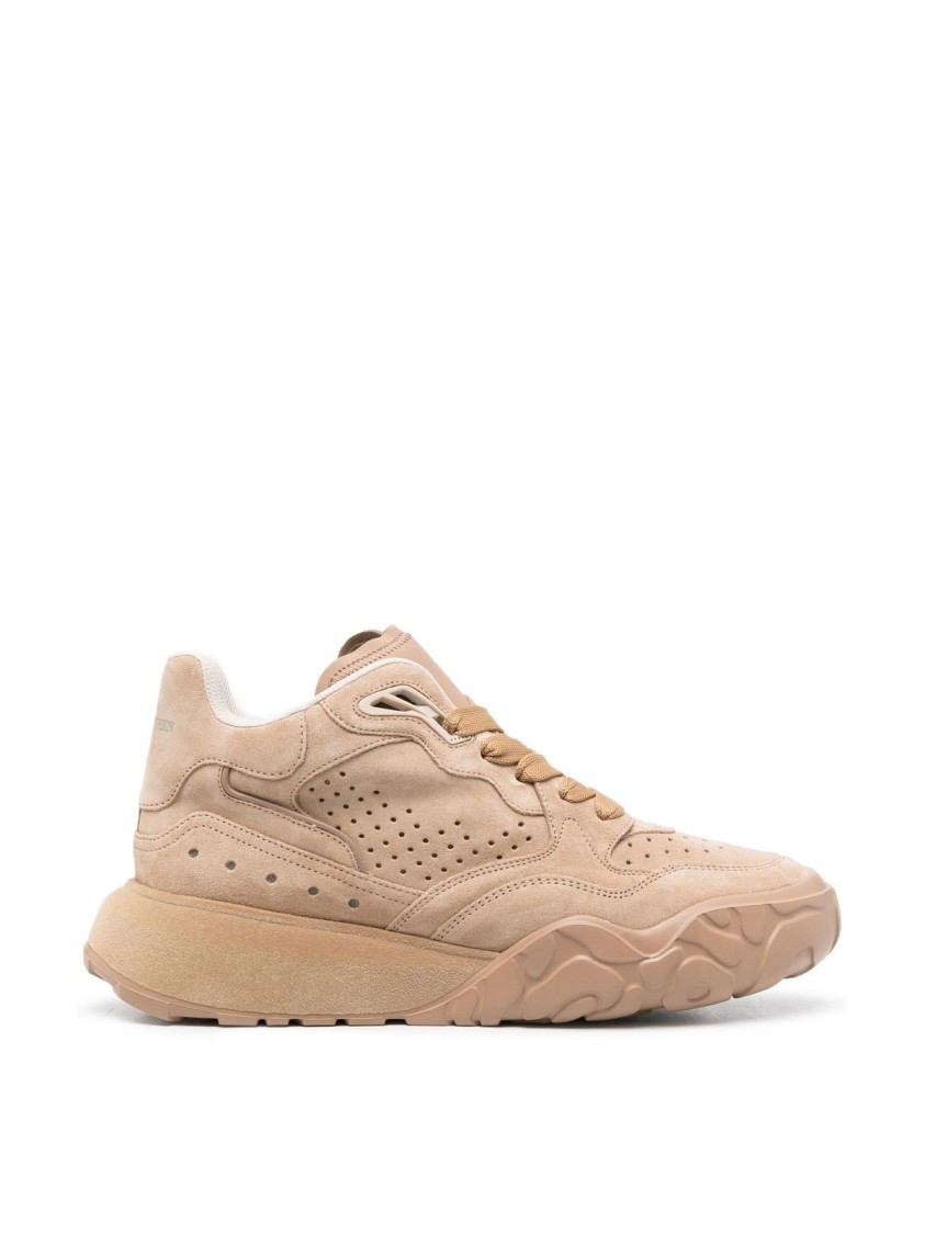 Alexander Mcqueen Court Trainer Oversized Sneakers In Neutral