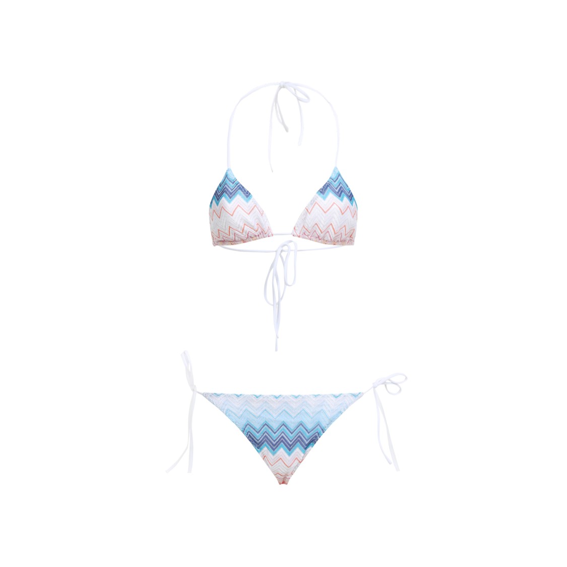 Missoni Chevron Triangle-cup Bikini In White