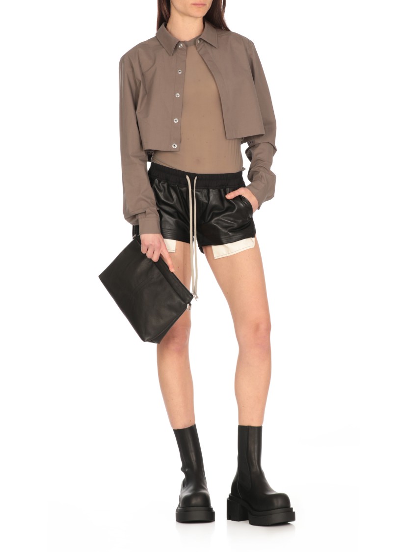 Shop Rick Owens Fitted Sheer Grey T-shirt