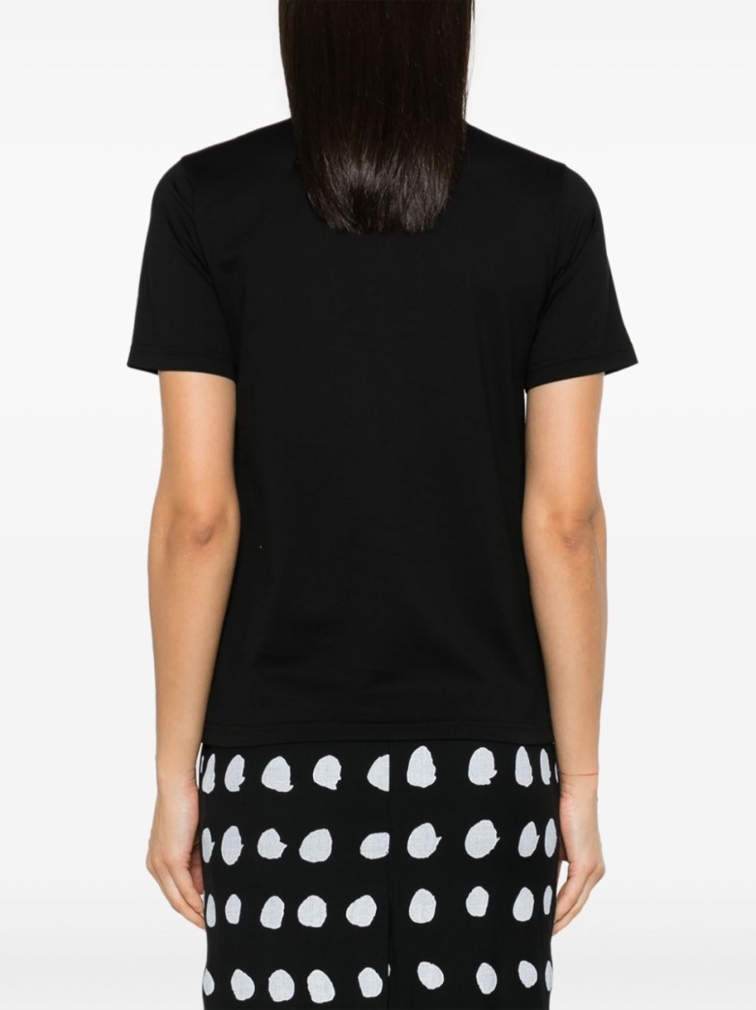 Burberry Regular Logo T-shirt In Black