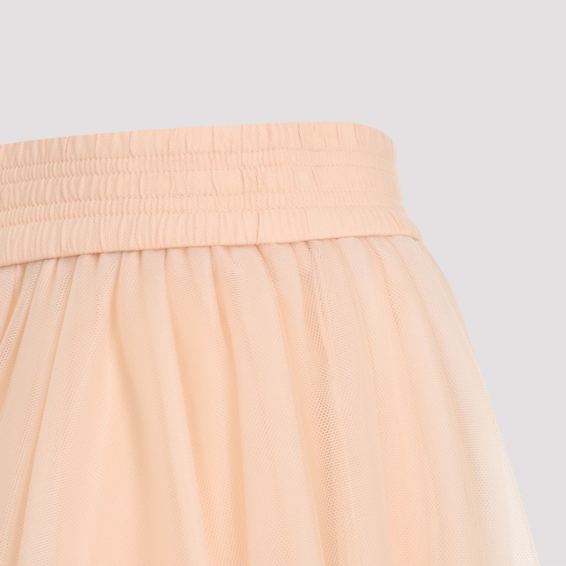 Shop Fabiana Filippi Pink Tulle Midi Skirt