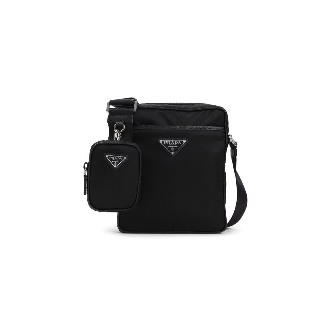 Prada Re-nylon And Leather Shoulder Bag