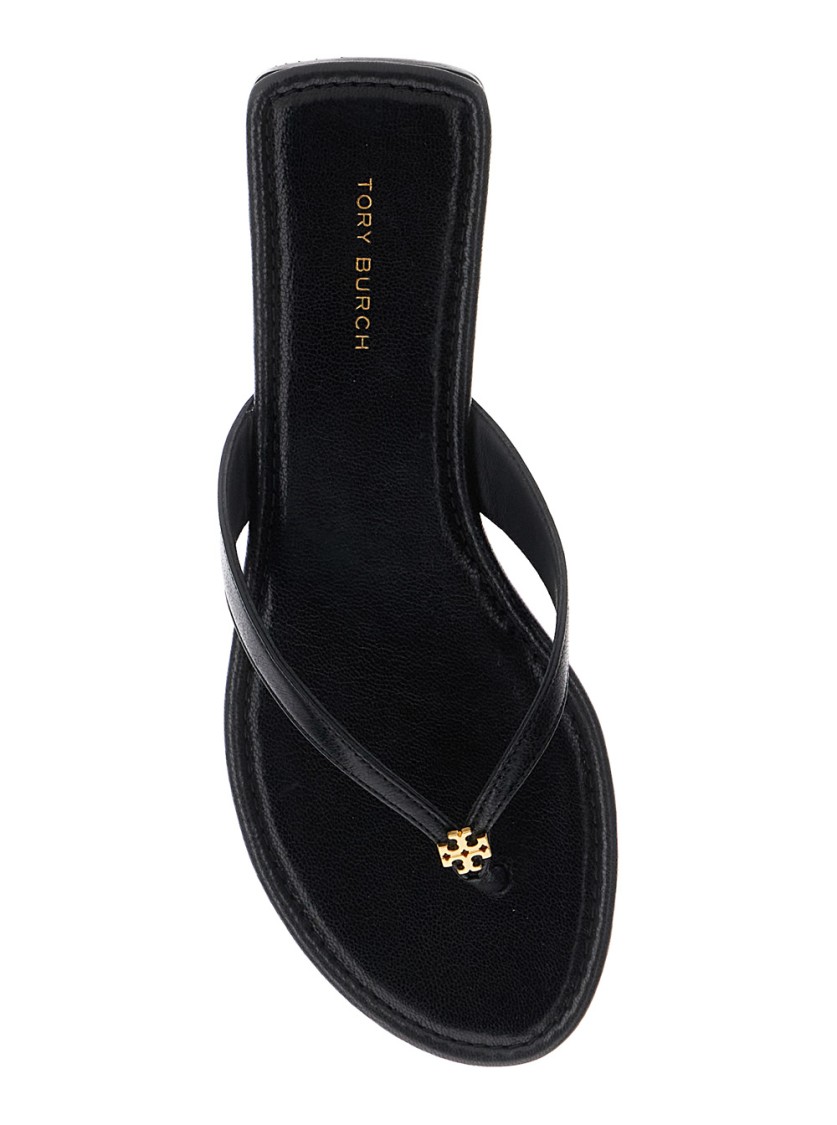 Shop Tory Burch Black Classic Flip Flop