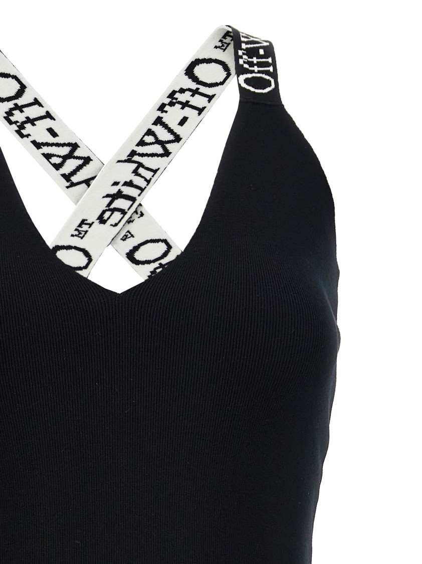 Off-white Women 'logoband' Dress In Black