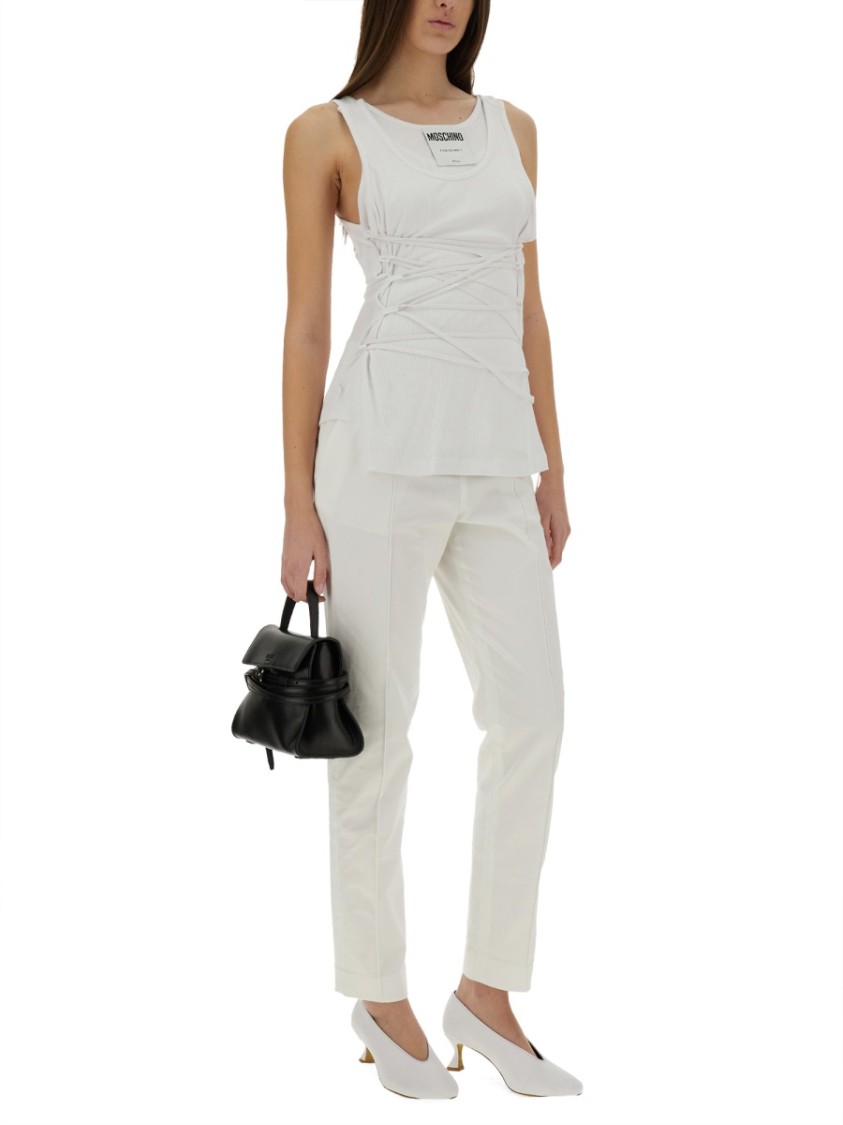Moschino Sleeveless Shirt In White