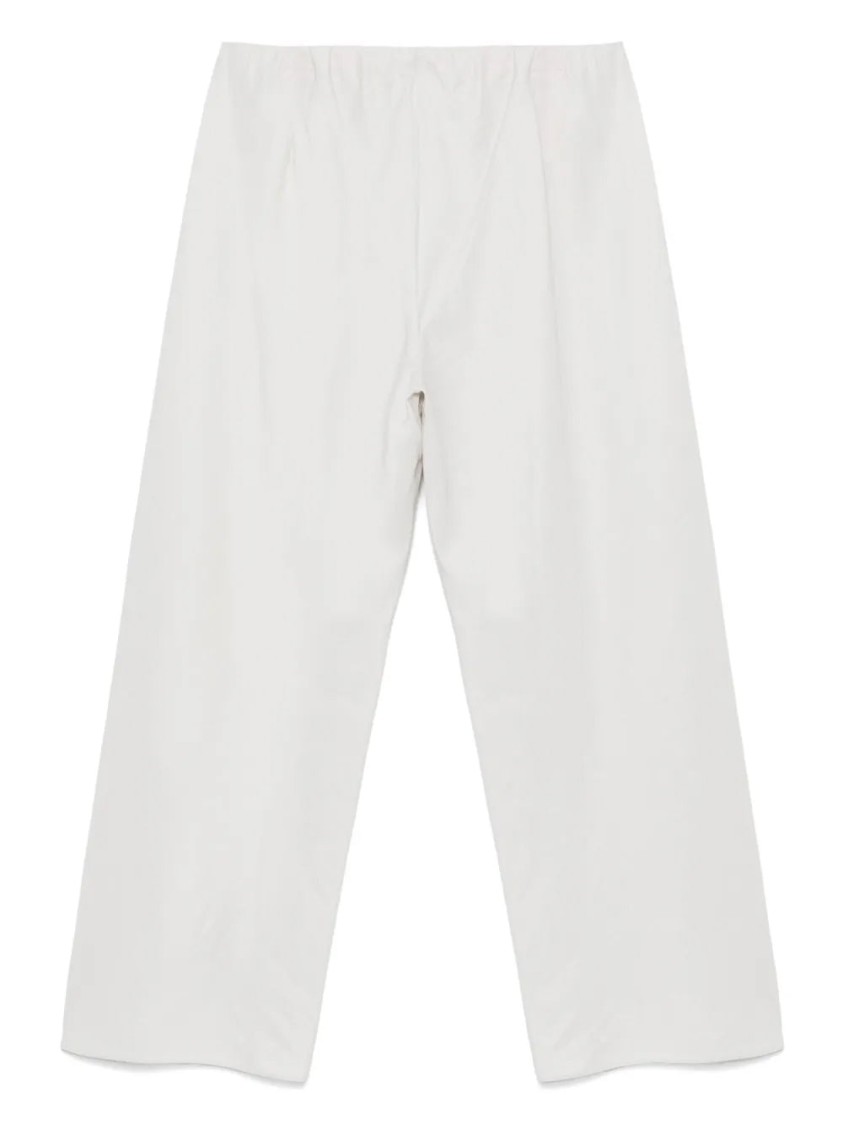 Vince High Waist Cotton Bias Pant In White