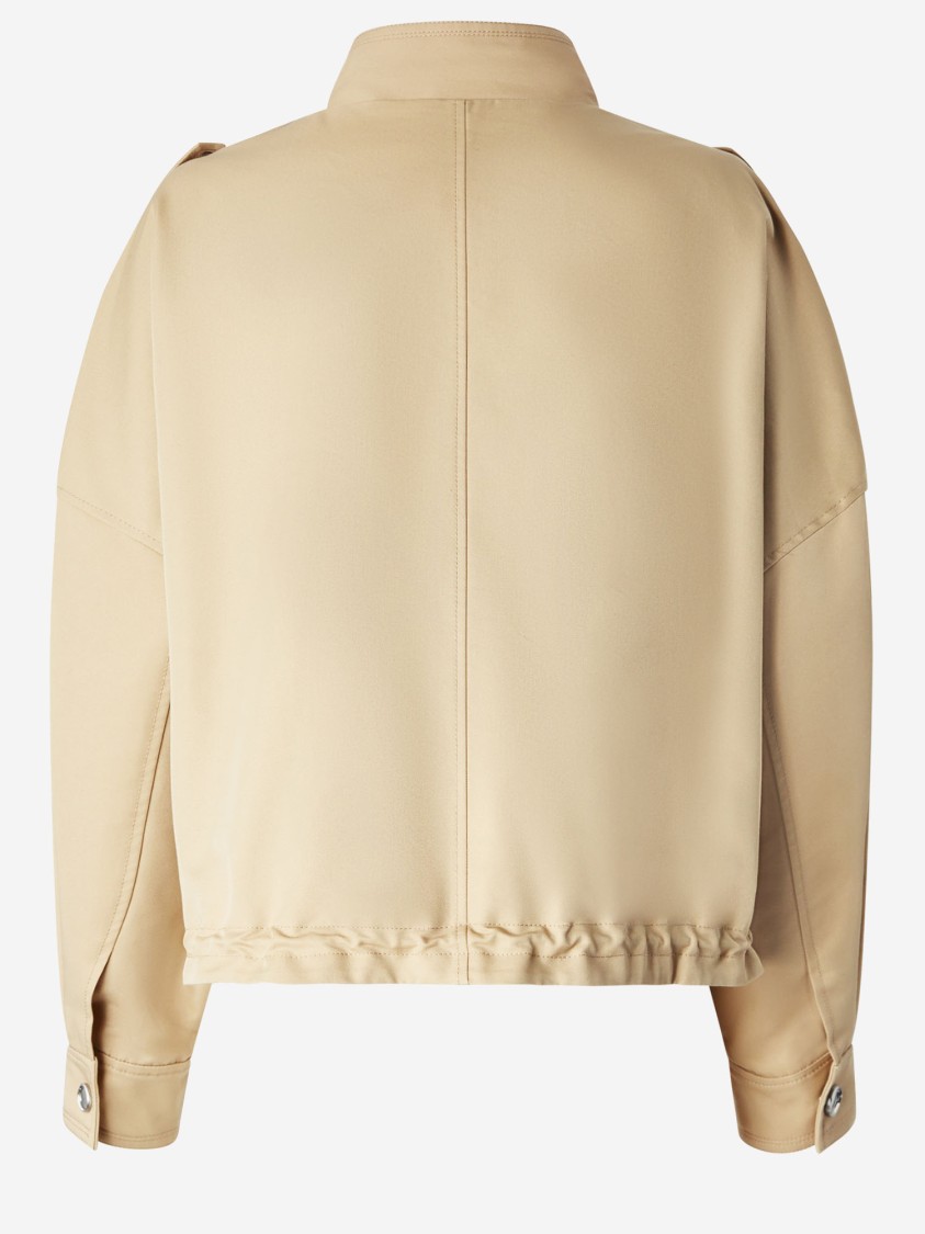 Pinko Cotton Blend Waterproof Jacket In Multi