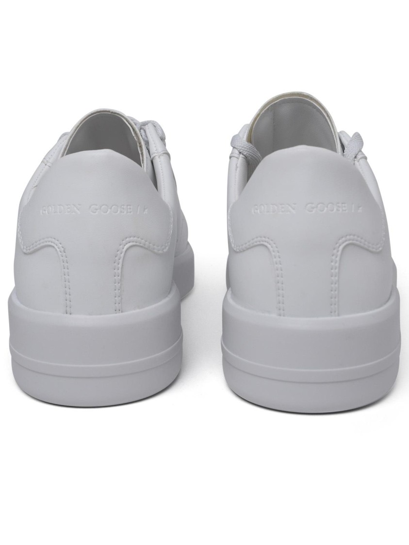 Golden Goose Purestar Sneakers In White Vegan Leather In Multi