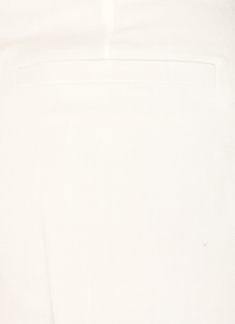 Brunello Cucinelli White Linen And Viscose Pants In White