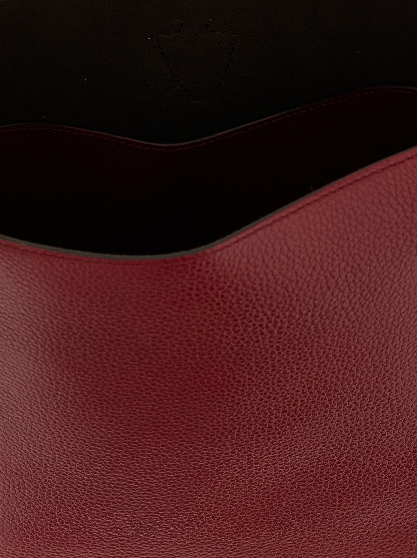 Tod's 't Timeless' Mini Bucket Bag In Burgundy