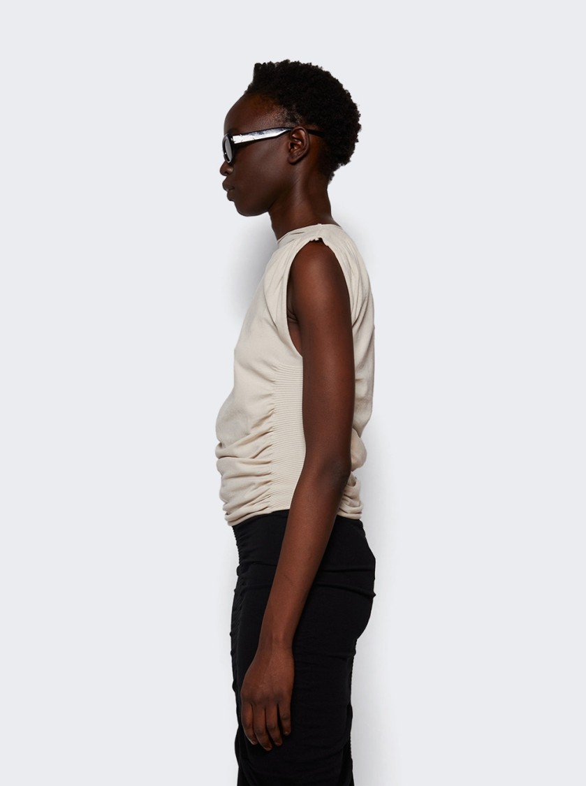 Alexander Wang Ruched Tank Top Cement In White