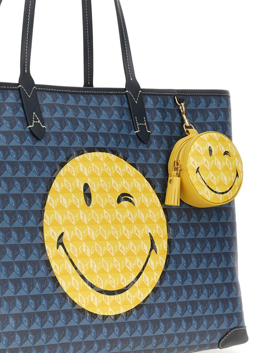 Anya Hindmarch Ear Pods Pouch "wink" In Gold
