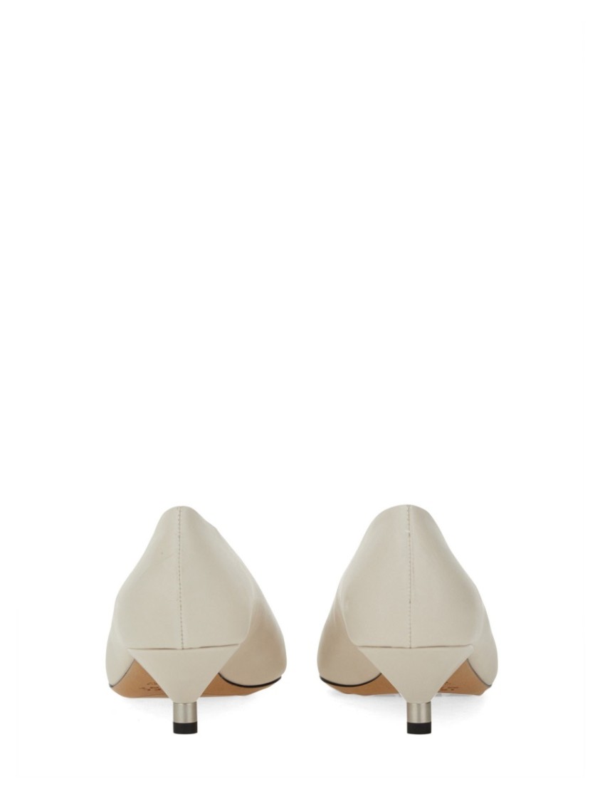 Isabel Marant Leather Ebisa Pumps In Neutrals