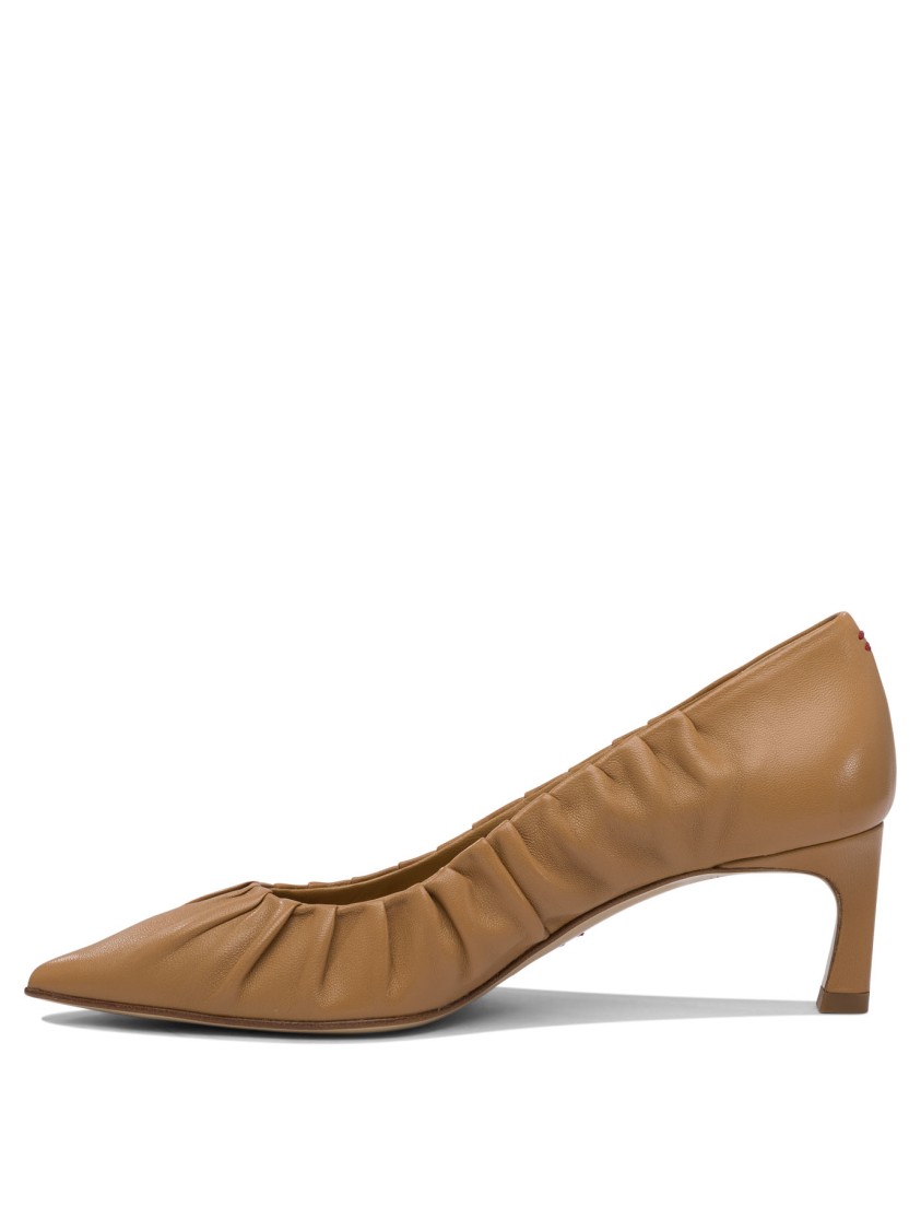Halmanera Pointed Toe Heeled Pumps In Brown