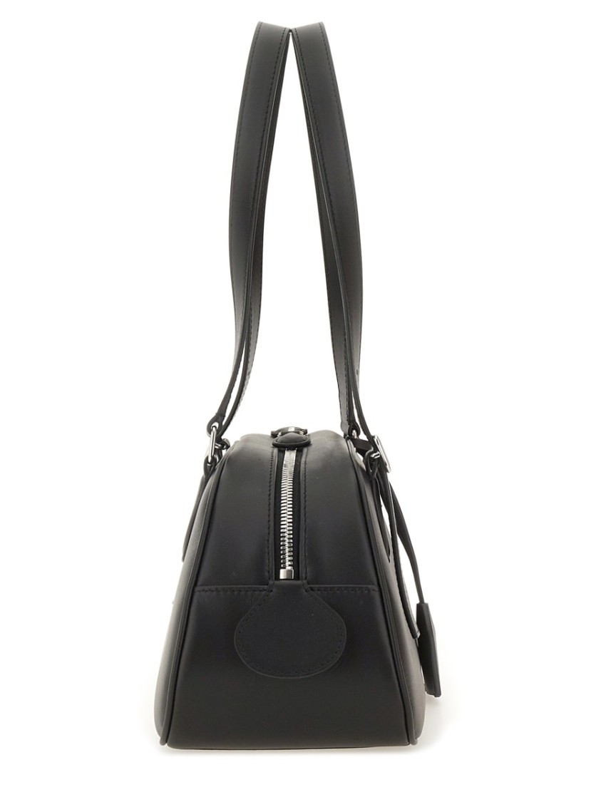 Courrèges "friday" Medium Bowling Bag In Black