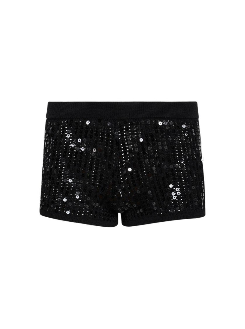 David Koma Sequin-embellished Shorts