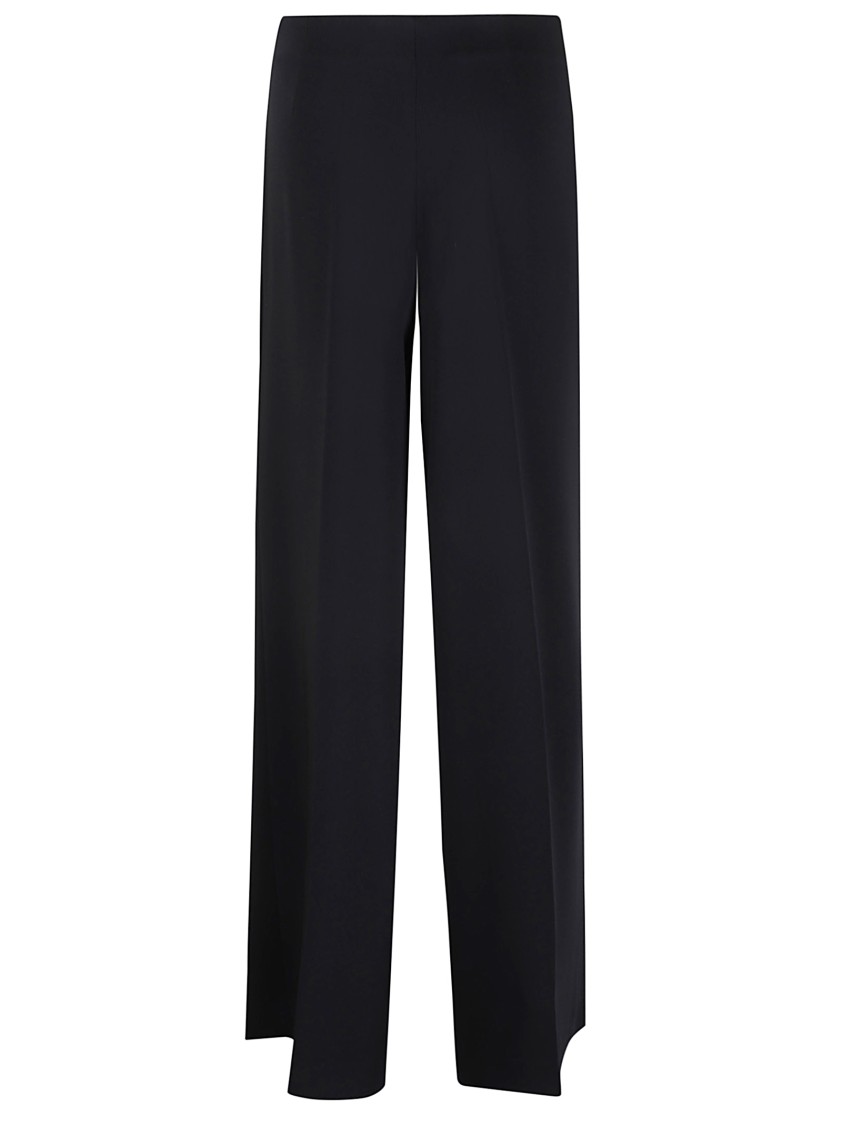 P.a.r.o.s.h . Wide-leg Trousers With Tailored Finish And Comfort Waistband In Blue