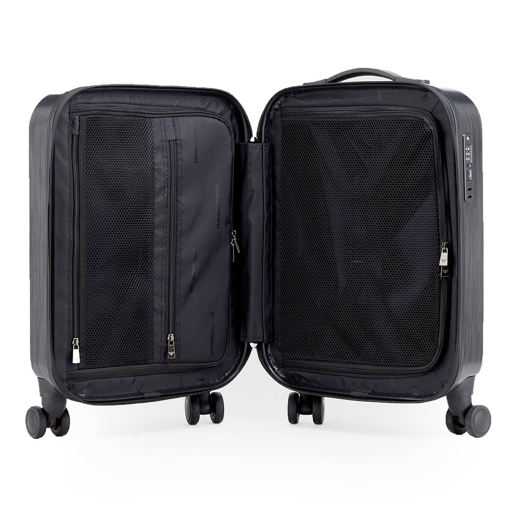 Emporio Armani Brushed Finish Grey Trolley