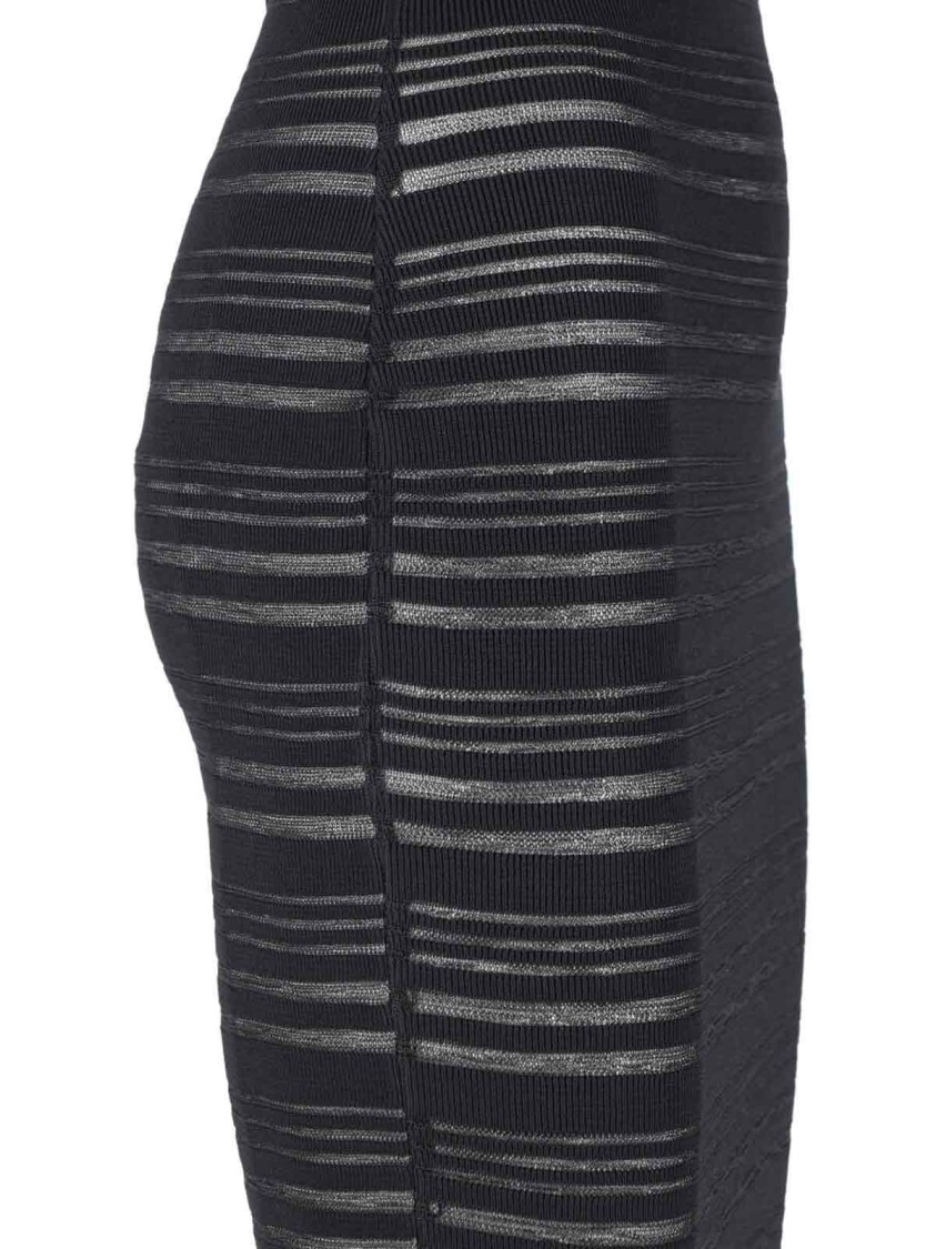Andreädamo Andreâdamo Ribbed Knit Midi Dress – Black