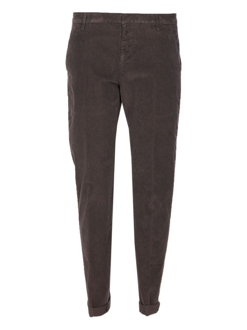 Dondup Brown Corduroy Jeans With Tailored Fit In Brown