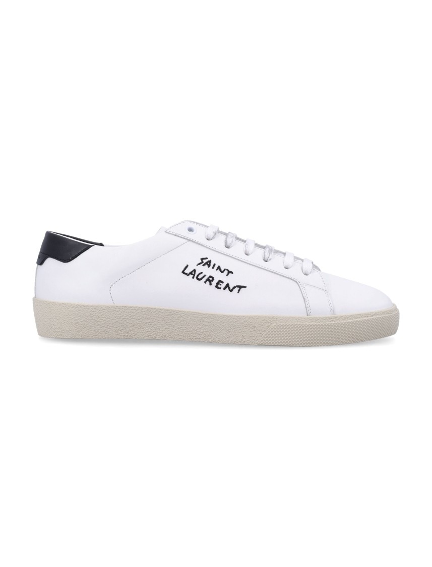 Shop Saint Laurent Sl06 Sneakers In White
