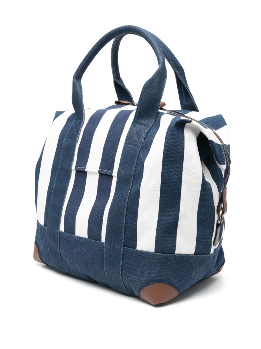 MC2 SAINT BARTH MC2 SAINT BARTH STRIPE PRINT TRAVEL BAG WITH TWO-WAY ZIP FASTENING