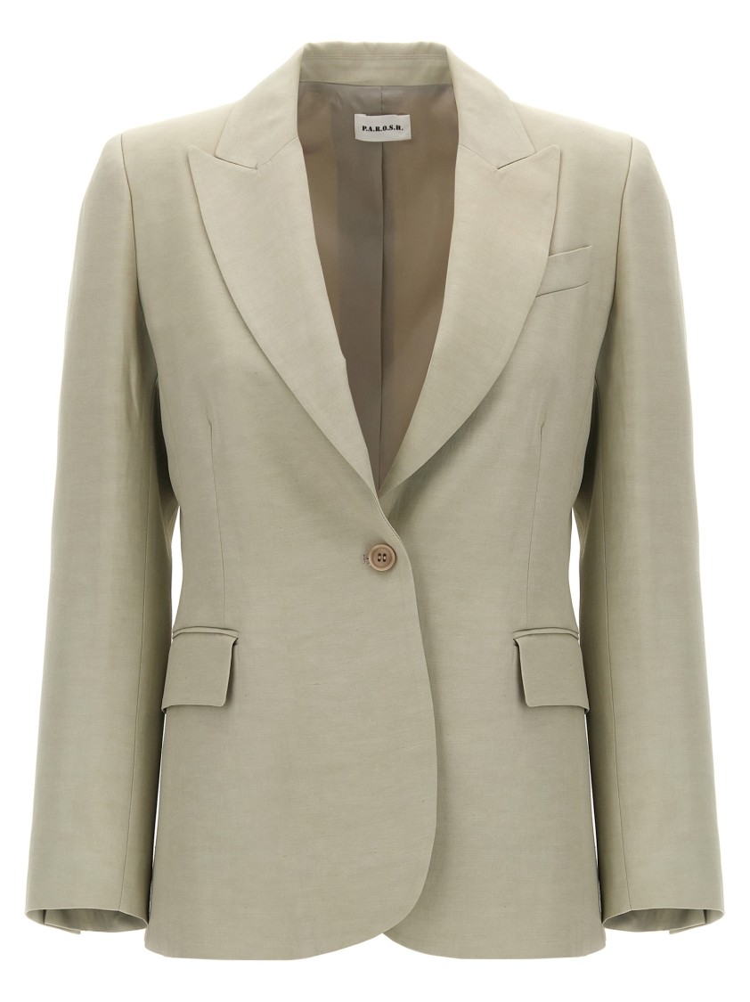 P.a.r.o.s.h Single-breasted Blazer Blazer And Suits In Neutral